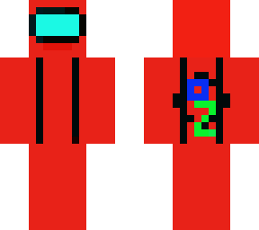 minecraft among us red crewmtae.