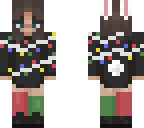 my bunny character (xmas version 1 fixed)