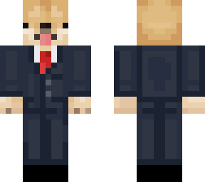 shiba in a suit