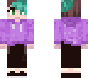 short blue hair hoodie