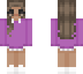 slimemaster12 purple crew & tennis skirt