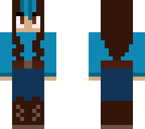 turquoise sweater brunette (dark version!)