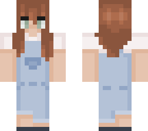 ~ aesthetic girl with overalls ~