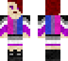 bi-enby-ace pride short-hair skin