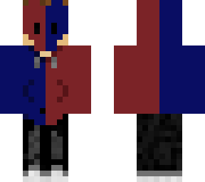 blue red