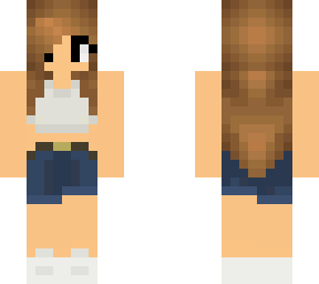 cute girl with crop top white with shorts