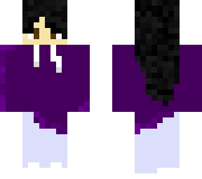 girl with purple hoodie