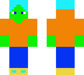 green person with hoodie