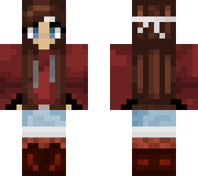 my regular minecraft skin (maybe my yt channel will be called rayvennthecanadian
