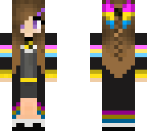 pan purple eyed hufflepuff girl