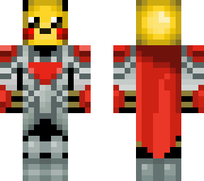 pikachu in red armor
