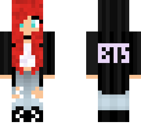 pink hair bts edit (red hair)