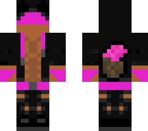 pink hoodie
