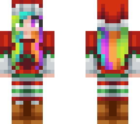 rainbow christmas elf