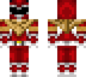 red ranger with a dragon shield