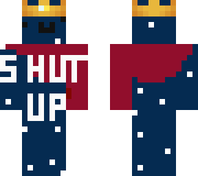 shut up skin blue head by xtrsimo