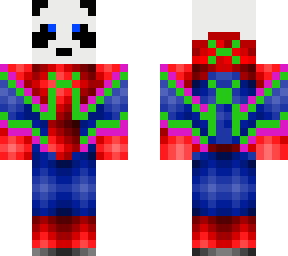 spiderpanda green suit with pink  (credit to fajoobie for original skin)