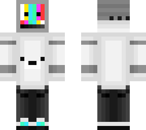 tv screen with face