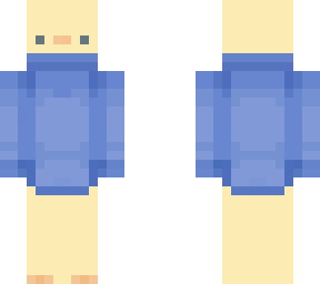 a cool blue sweatshirt duck -the best one i have made in my opinion-