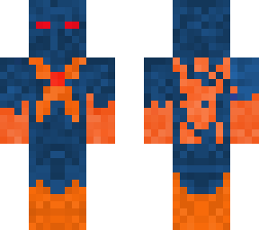 blue fire man