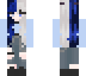 blue school girl