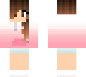 girl skin with cosy pink gradient hoodie (better version lol)