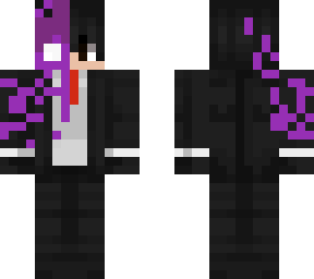 half of purple guy and half of normal guy