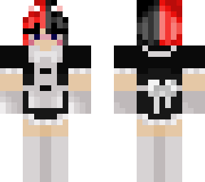 maid outfit cat boy (red-black)