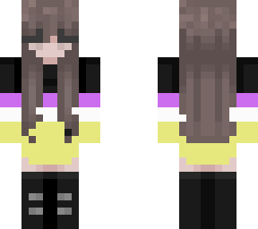 pride flag sweater series/ non-binary girl