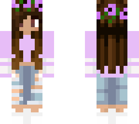 purple flower crown