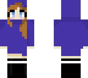 purple hoodie girl