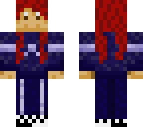 red head sweat suit girl
