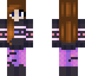 *--a very purple christmas--* with spacebuns!!! (fixed)
