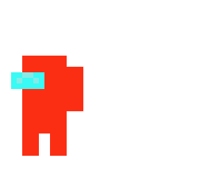 among us (red) pixelated