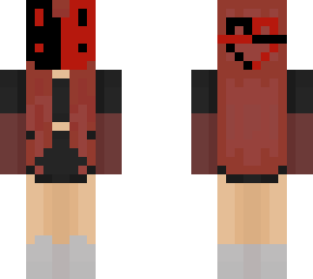 black and red split