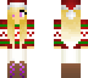 blonde christmas girl