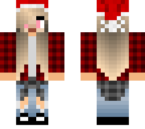 blonde christmas girl