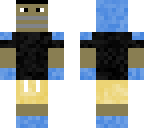 blue armored person