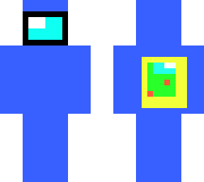 blue crewmate with cape