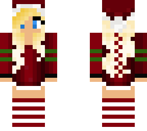 christmas blonde girl
