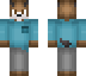 deer with blue shirt