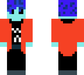 emo boy with blue skin idk i did this in like 5 min