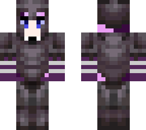 gamer girl in netherite armor