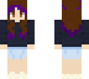 girl with purple hair