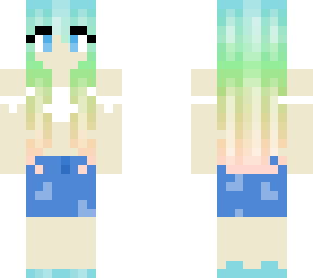 girl with rainbow hair