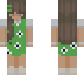 green aesthetic girl