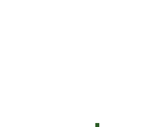 one spec of green