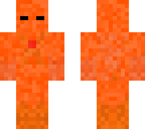 orange fire man