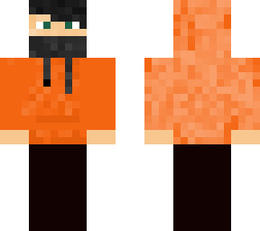 orange hoodie