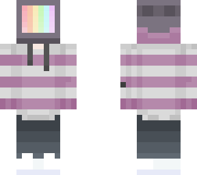pc head lavender stripes